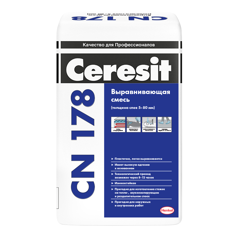 Ровнитель пола Ceresit CN 178, 25 кг